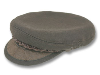 Greek Fisherman's Hat in Brown Wool