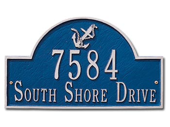 2 Line Anchor Arch Wall Plaque