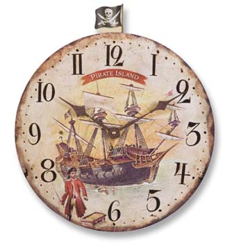 Pirate Island Clock