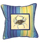 Blue Crab Pillow
