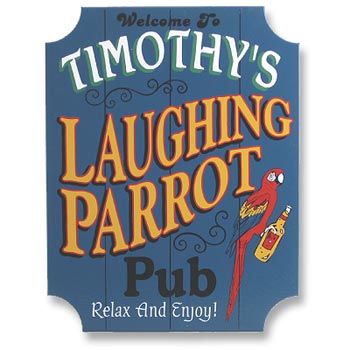 Laughing Parrot Pub Sign
