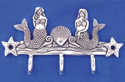 Mermaid Triple Key Hook