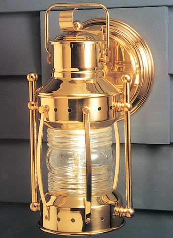 11 1/2  Seafarer Wall Lamp in Solid Brass