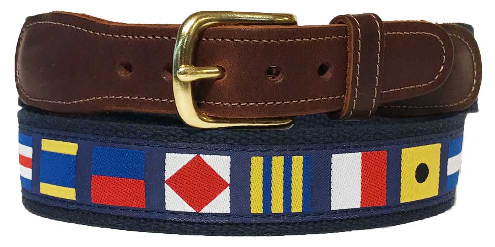 Buy Nautical Code Flag Belts at Preston's Online
