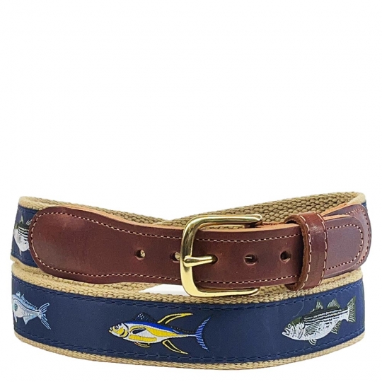 4 Fish Belt from Preston Leather