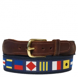 Nautical Web Belts. Fish Designs, Code Flags Whales and More!