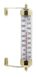 Vermont Grande View Brass Thermometer