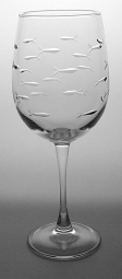 School of Fish 19oz AP wine glass - Set of 4